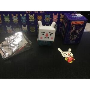 Kidrobot Dunny 2009 Series Devilrobots Blue Tofu 3" Designer Vinyl Figure